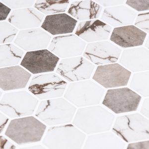 HEX ECOSTONE UMBER - Pool Tile